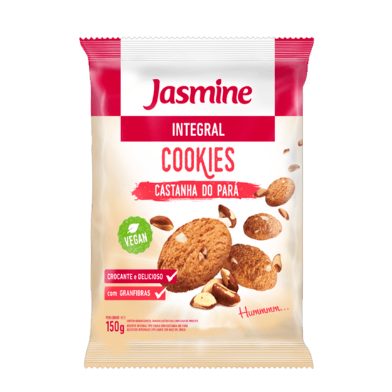 Cookies Integral Vegano Castanha do Pará Jasmine - 150g