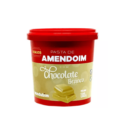 Pasta de Amendoim Chocolate Branco Mandubim - 450g
