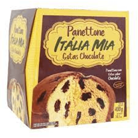 Panettone Itália Mia Gotas de Chocolate - 400g