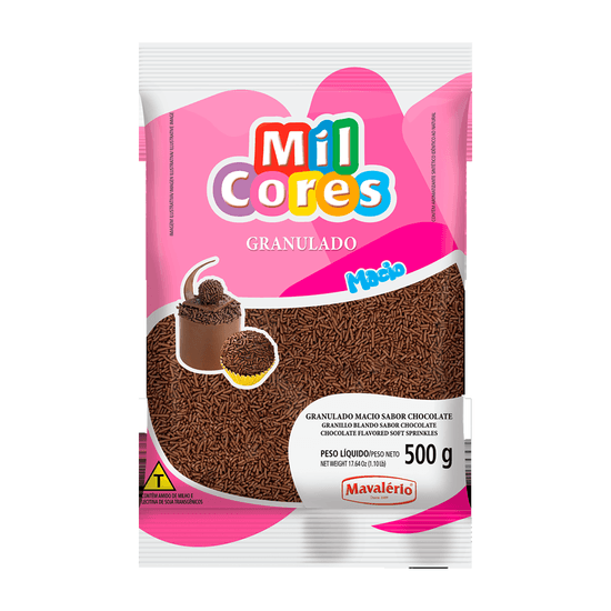 Granulado Macio Chocolate Mil Cores - 500g
