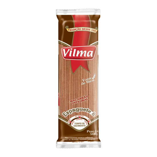 Macarrão Integral Espaguete Vilma - 500g
