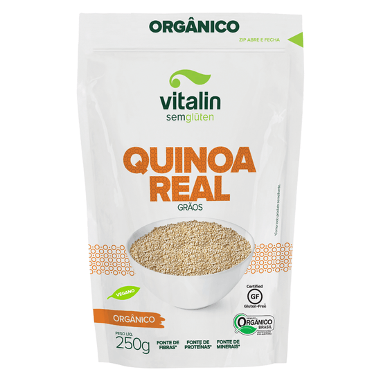 Quinoa Real Orgânica Grão Branca Vitalin - 250g