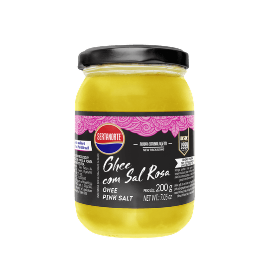 Manteiga Ghee Fit Com Sal Rosa Sertanorte - 200g