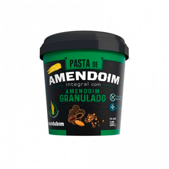 Pasta de Amendoim Integral Com Granulado Mandubim - 1,02 Kg
