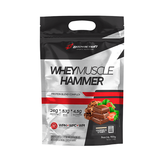 Whey Muscle Hammer Cookies And Cream Body Action - 900g