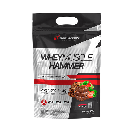 Whey Muscle Hammer Morango Body Action - 900g