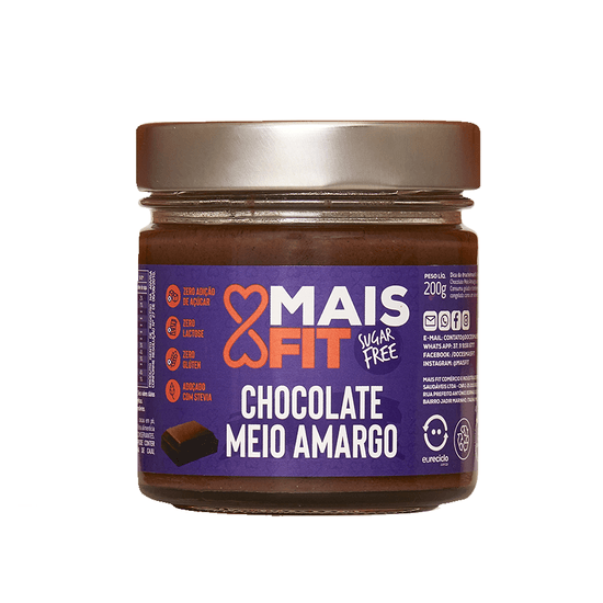 Chocolate Meio Amargo Zero Mais Fit - 200g