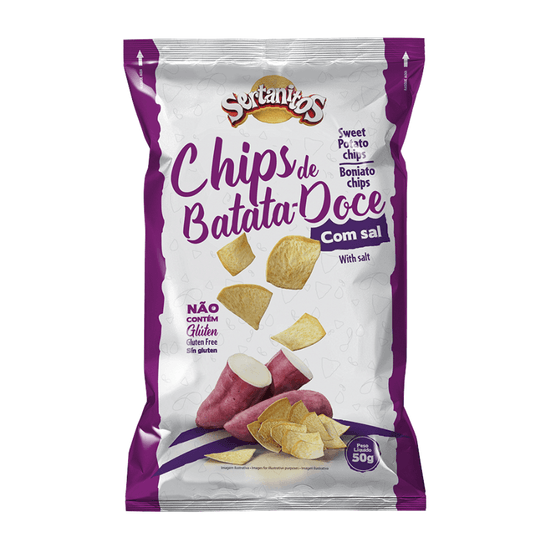 Batata Doce Chips Sertanitos Natural - 50g