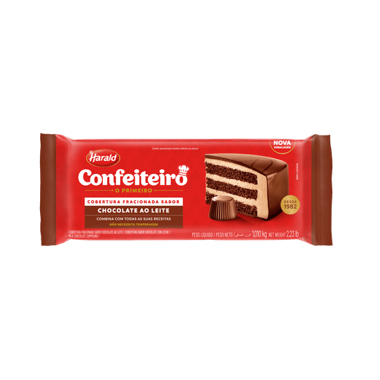 Chocolate Ao Leite Fracionado Confeiteiro - 1,010kg