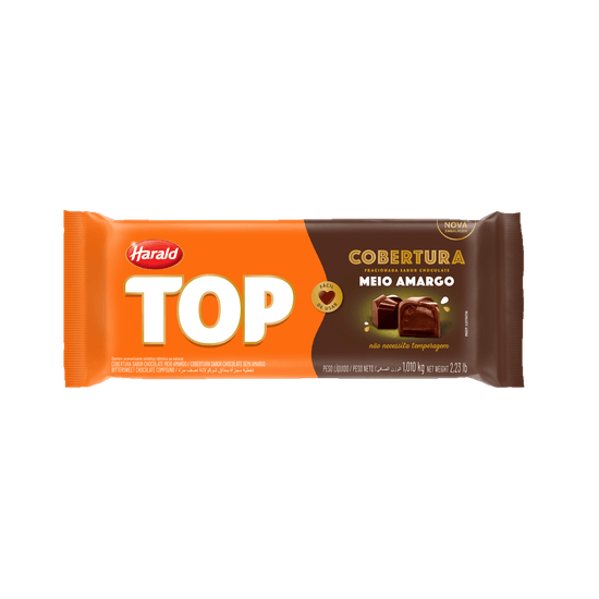 Chocolate Top Meio Amargo Harald - 1,010kg