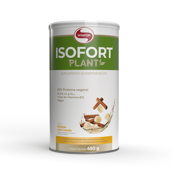 Isofort Plant Banana Com Canela - 450g Vitafor