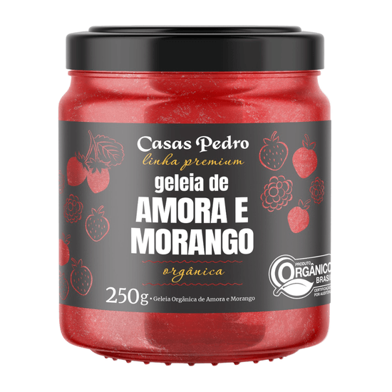Geleia Org Amora e Morango Casas Pedro Premium - 250g