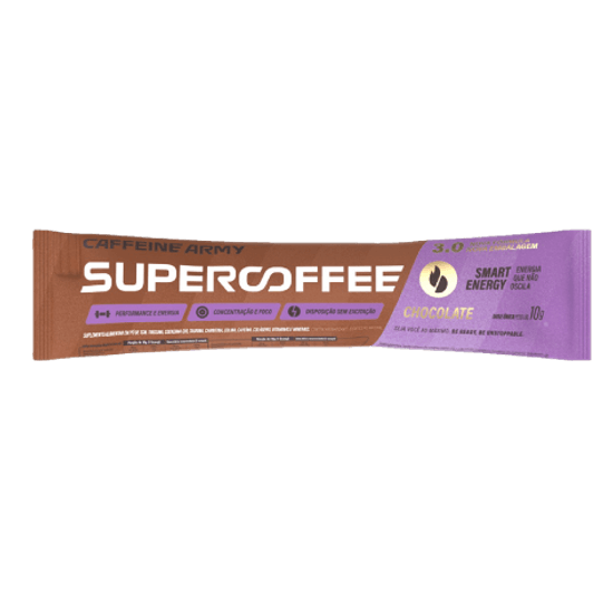 Supercoffee - 3 0 Stick Chocolate Caffeine Army 10g