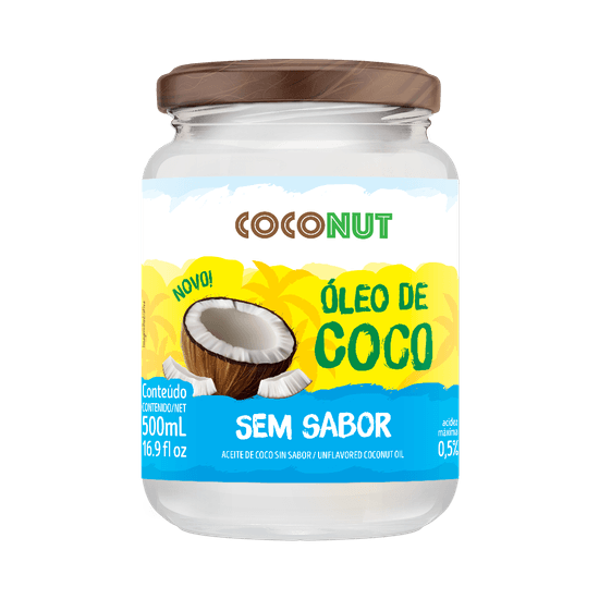 Óleo de Coco Sem Sabor Coconut - 500ml