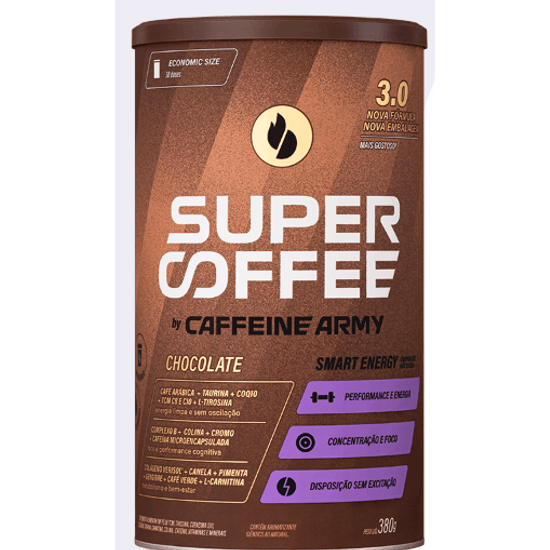 Supercoffee - 3 0 Chocolate Caffeine Army - 380g