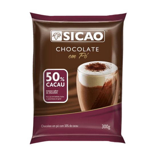 Chocolate Em Pó - 50% Cacau Sicao 300g