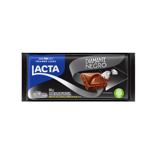 Barra de Chocolate Diamante Negro Lacta - 80g