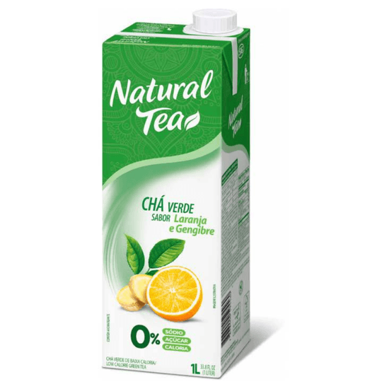 Chá Verde Com Laranja e Gengibre Natural Tea - 1l