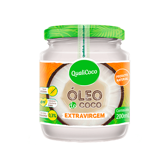 Óleo de Coco Extra Virgem Qualicoco - 200 Ml - Casas Pedro