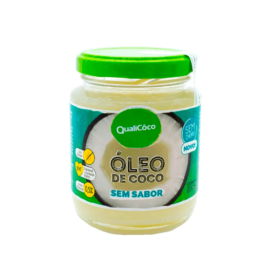 Óleo de Coco Sem Sabor Qualicoco - 200ml - Casas Pedro