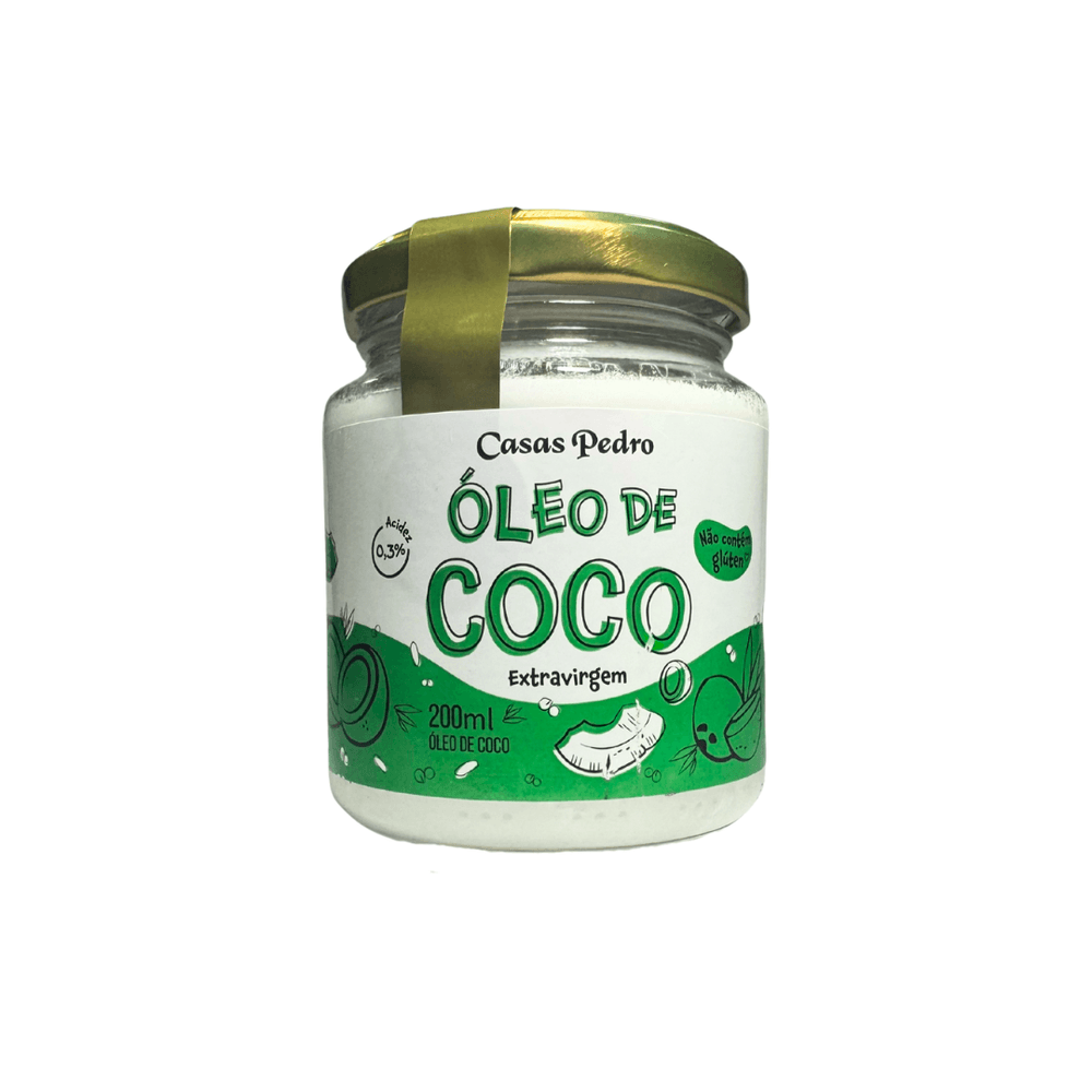 Óleo de Coco Extra Virgem Casas Pedro - 200ml - Casas Pedro