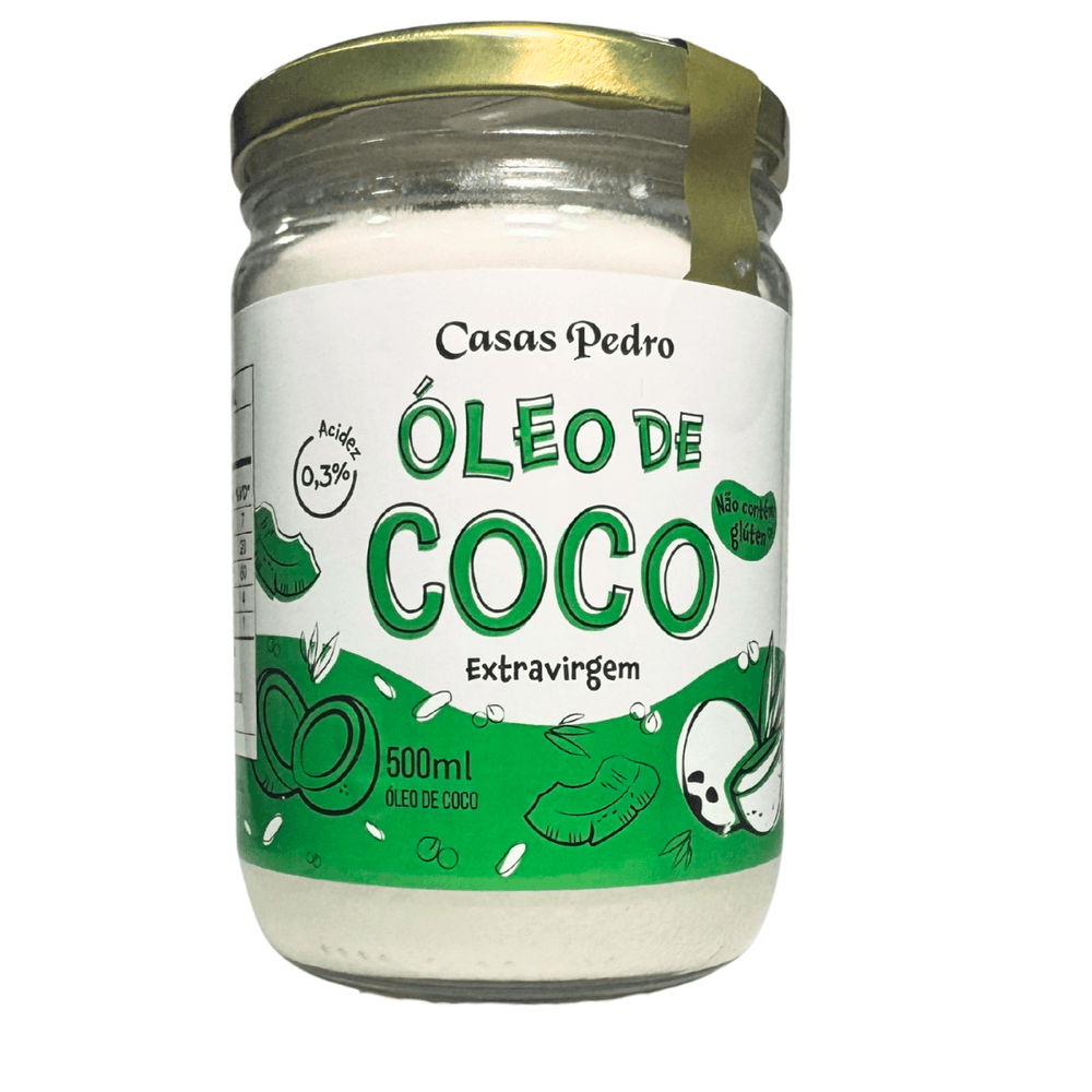 Óleo de Coco Extra Virgem Casas Pedro - 500ml - Casas Pedro